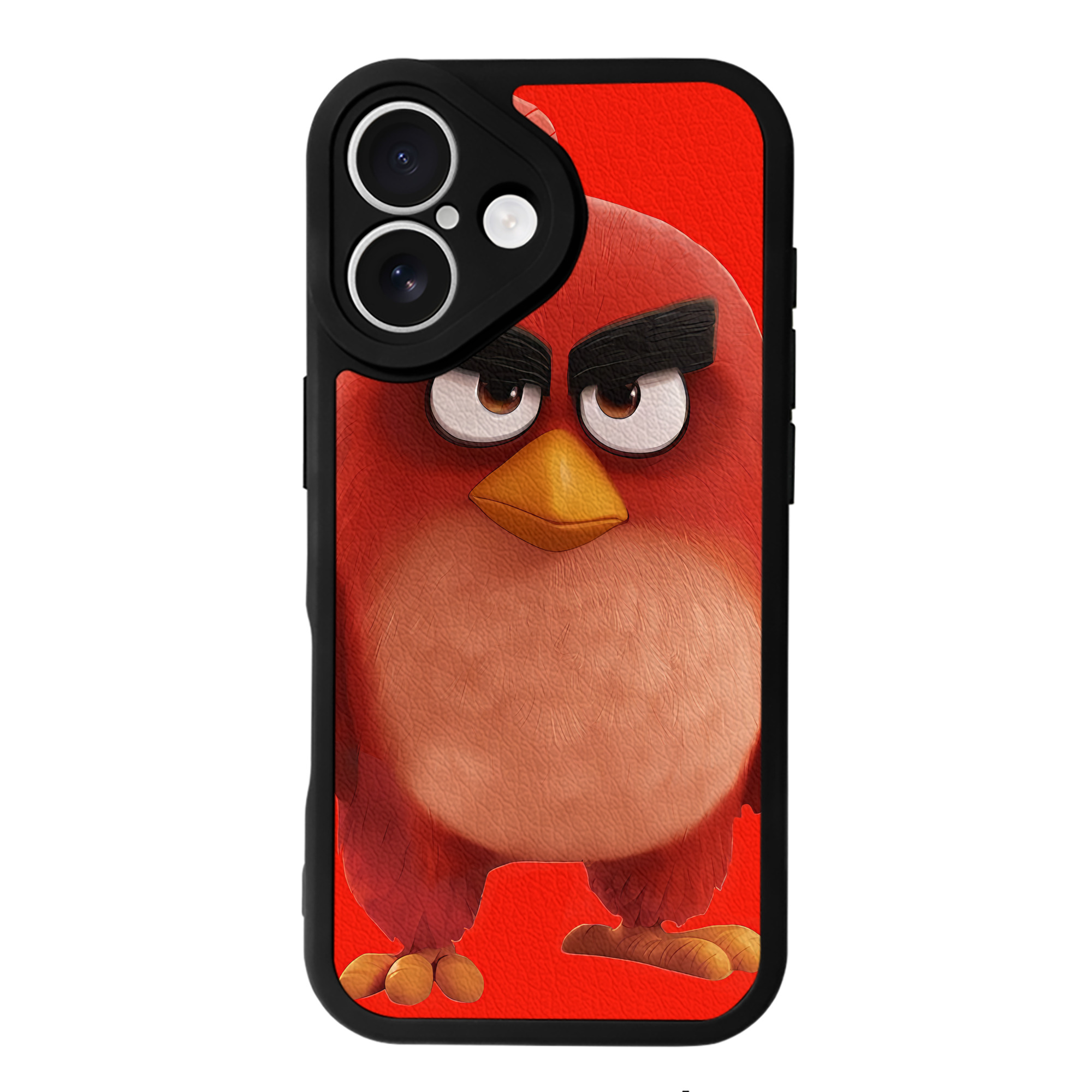（画像用） Angry Birds アングリーバード 【iPhone 16シリーズ対応】シリコンスマホケース（レザー調） 材質：シリコン